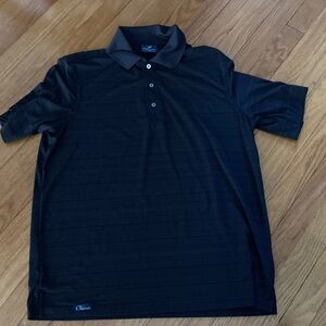 Black polyester Polo Shirt by Cleveland classic